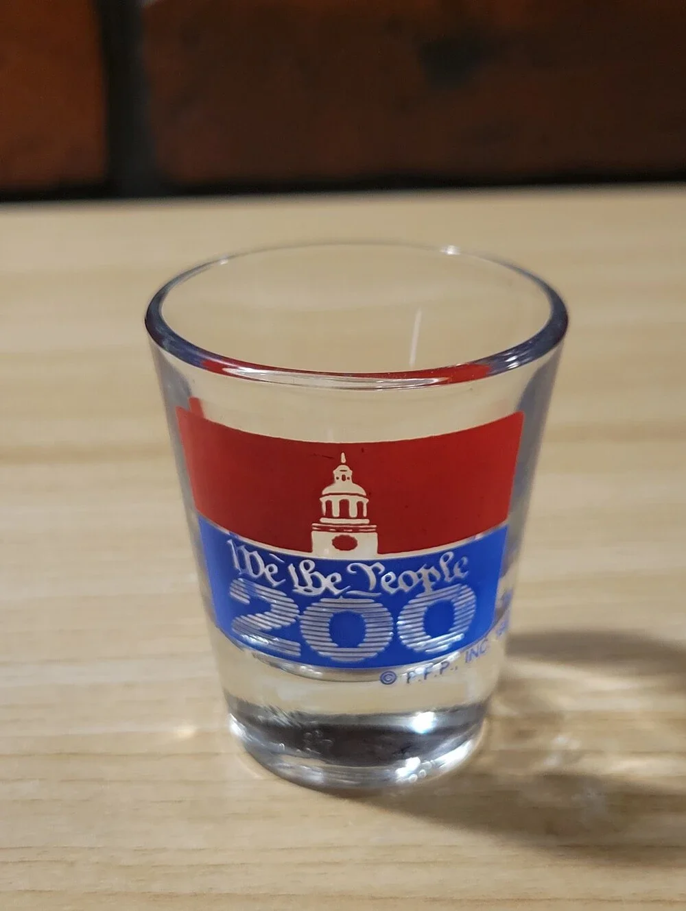 We The People 200 U.S. Constitution Anniversary Shot Glass
